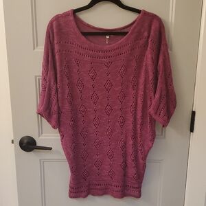 Buffalo Jeans Pink Knit Sweater